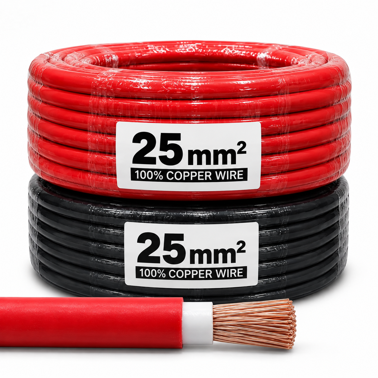 25mm red DC Wire 25mm Red Copper - Image 1