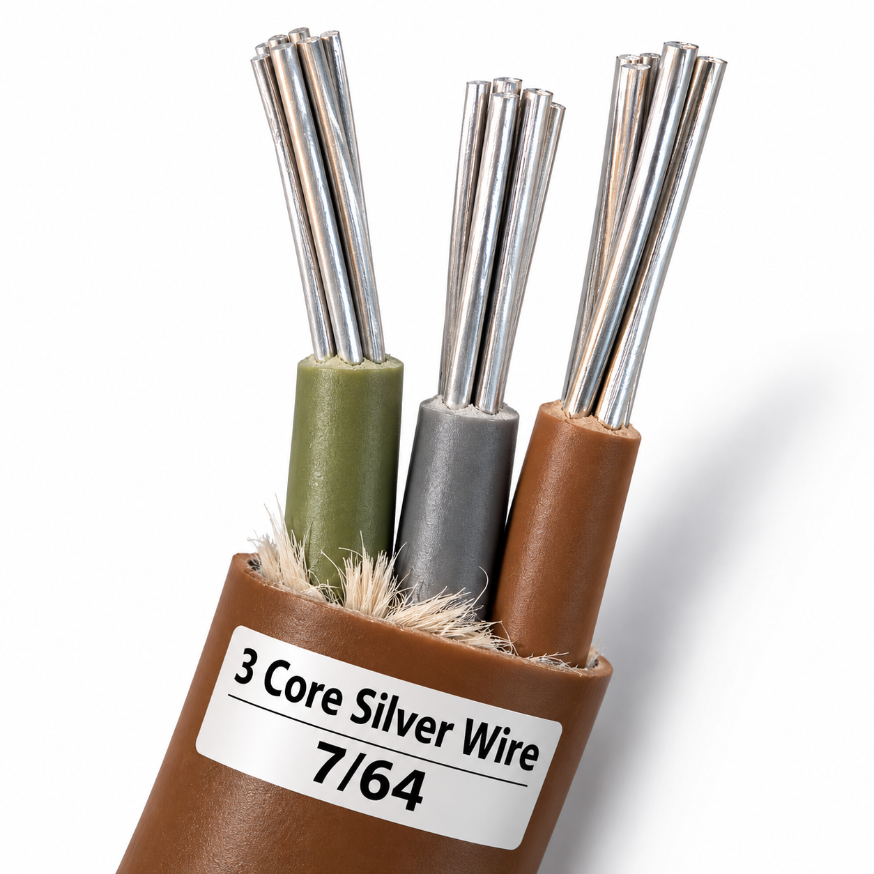 3 core silver 7 64 3 Core Silver Wire 7/64 - Image 1