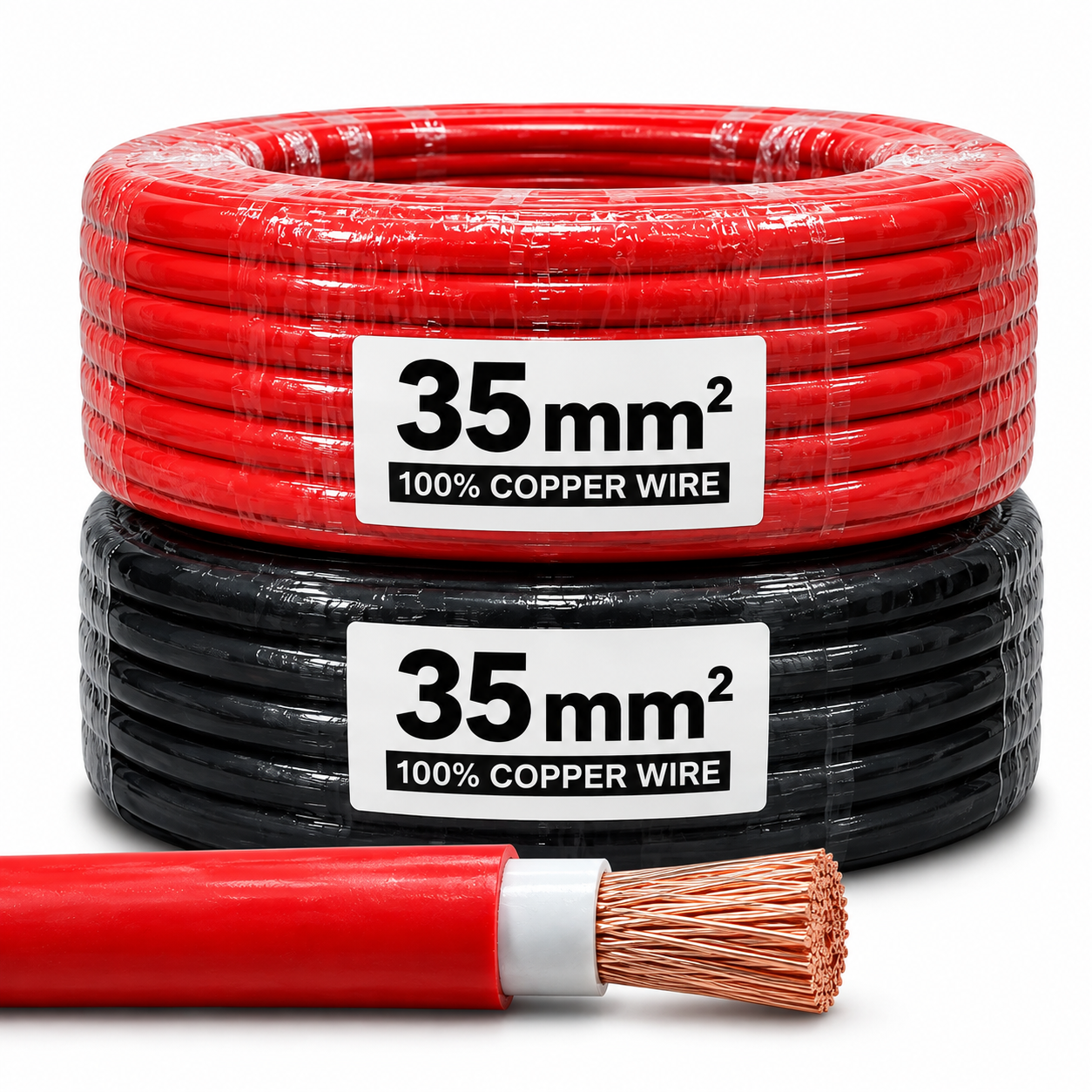 35mm red DC Wire 35mm Red Copper - Image 1