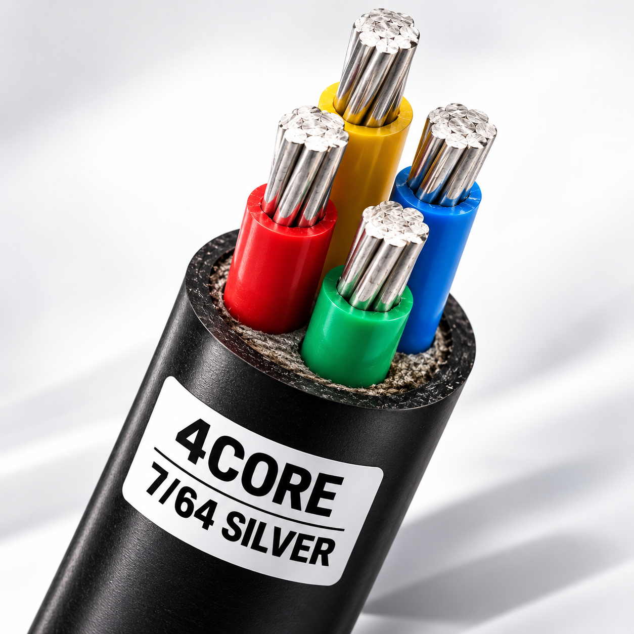 4 core 7 64 silver 4 Core Silver Wire 7/64 - Image 1