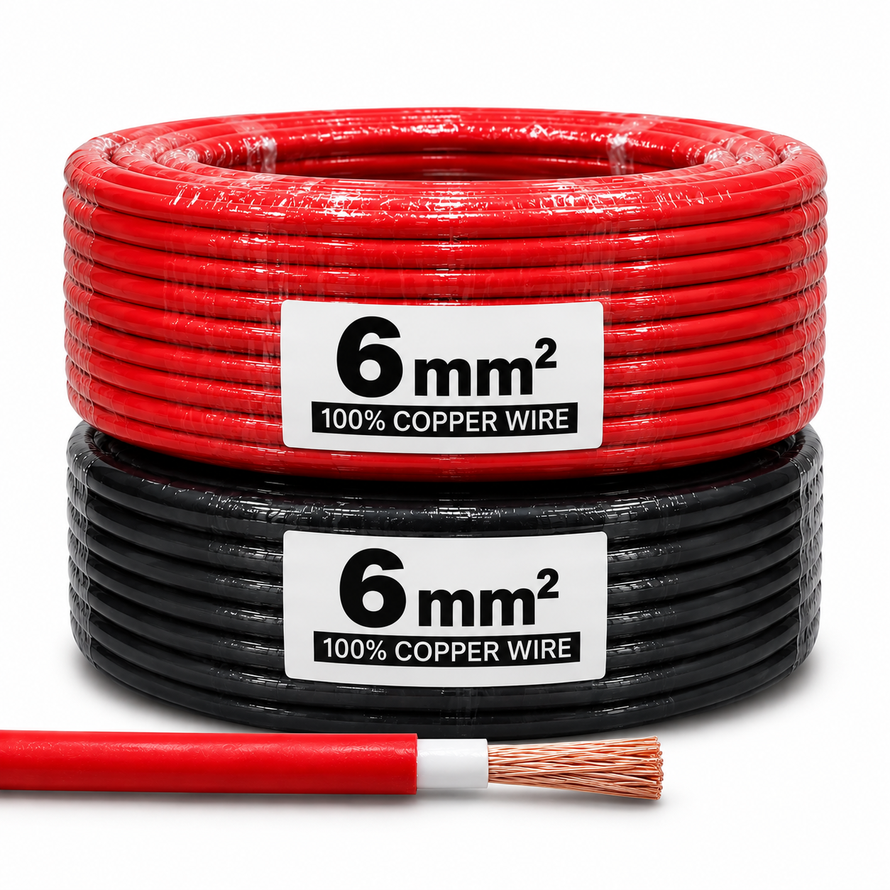 6mm red DC Wire 6mm Red Copper - Image 1