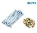 Bike Spokes with nipples 36 Pcs - Image 2